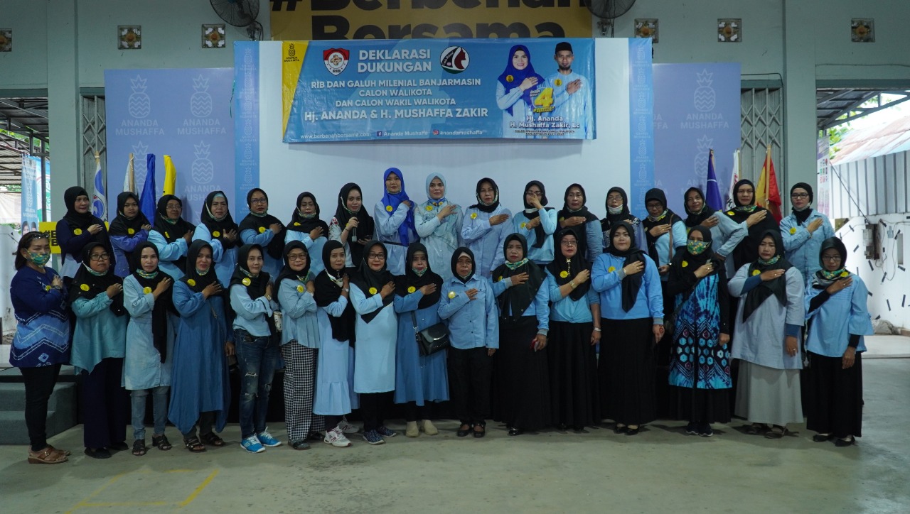 Galuh Milenial Banjarmasin dan Relawan Independen Banua Deklarasikan Diri Dukung AnandaMu