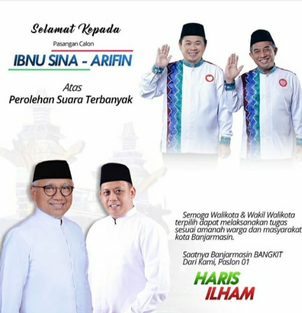 Haris Makkie Ucapkan Selamat Kepada Ibnu Sina & Arifin