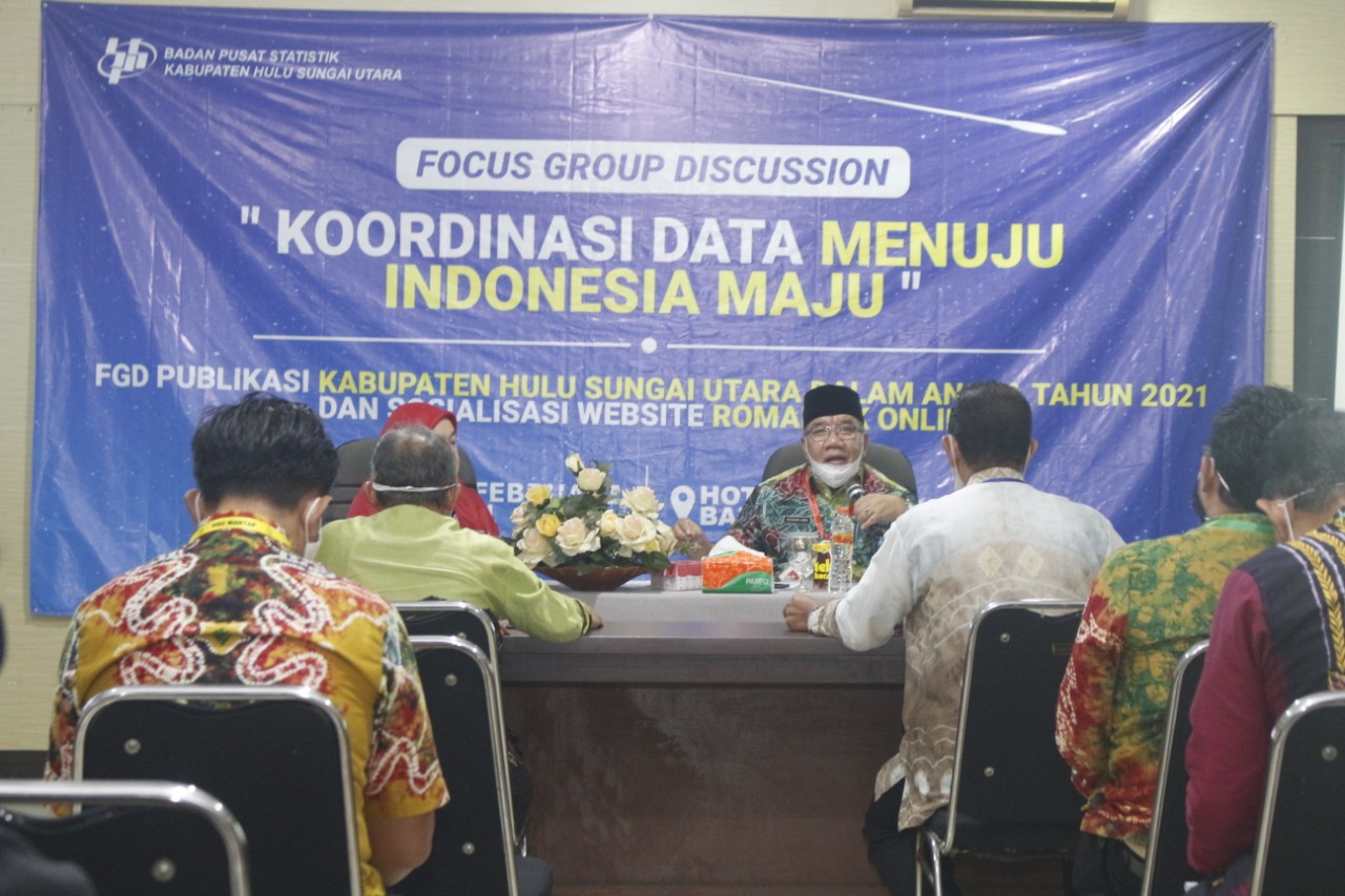 Wakil Bupati HSU Buka FGD Koordinasi Data Menuju Indonesia Maju