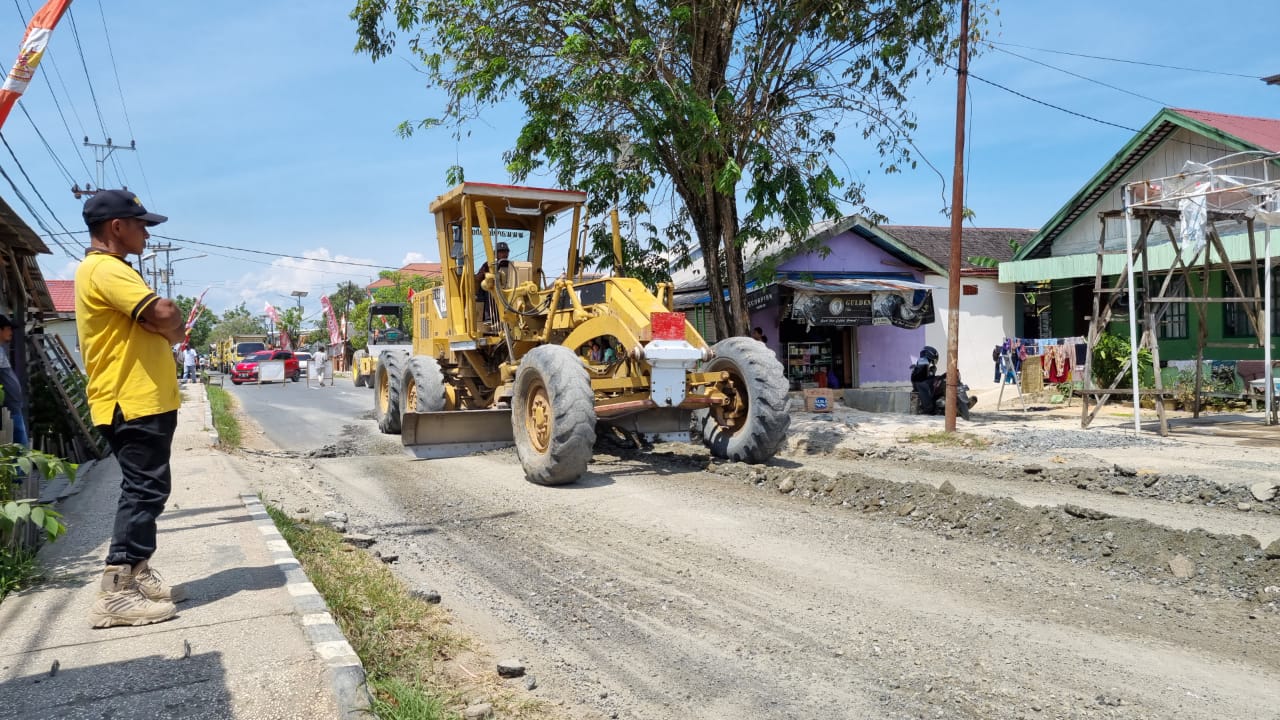 Merespon Himbauan Sekda, Dinas PUPR Tanbu Perbaiki Jalan