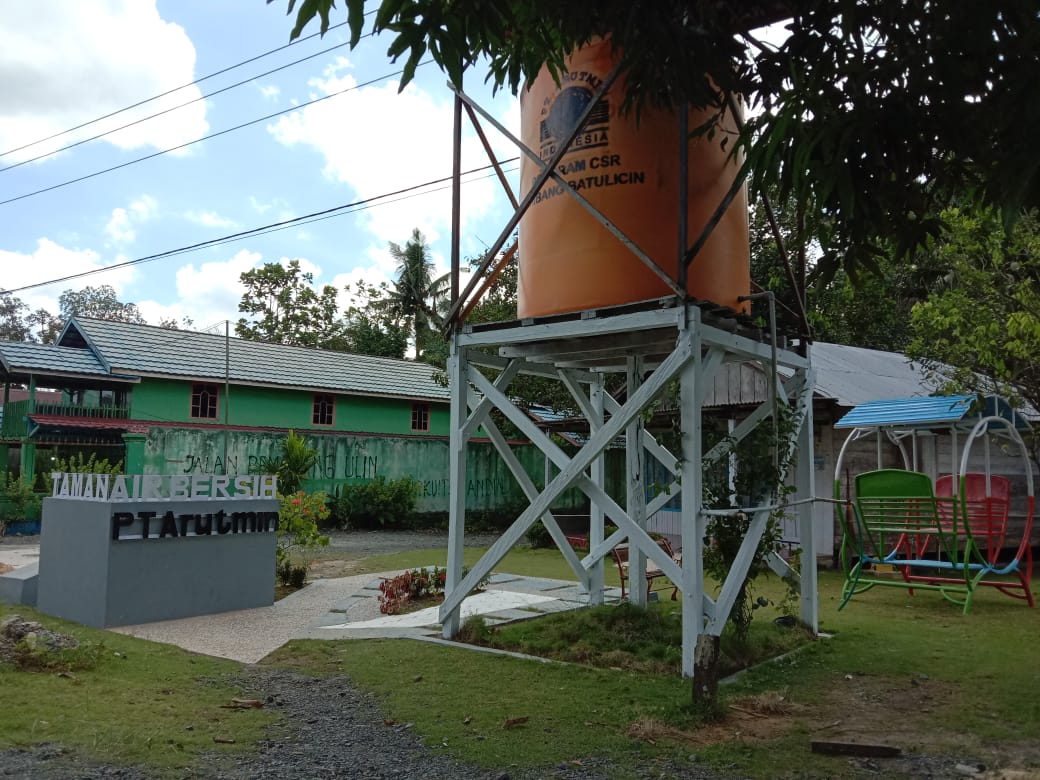 PT Arutmin Indonesia Bangun Taman Air Bersih di Desa Sungai Dua