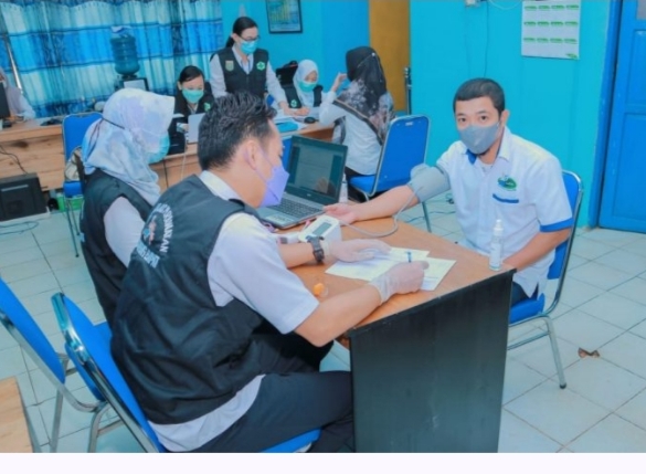 Karyawan PDAM Bersujud Ikuti Vaksinasi Tahap II