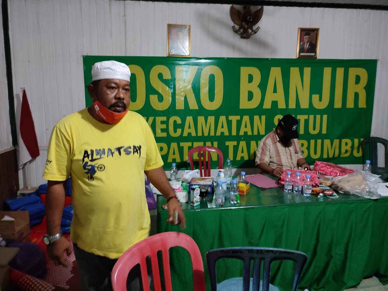 Plt Kadis PUPR Kabupaten Tanah Bumbu Tinjau Posko Banjir
