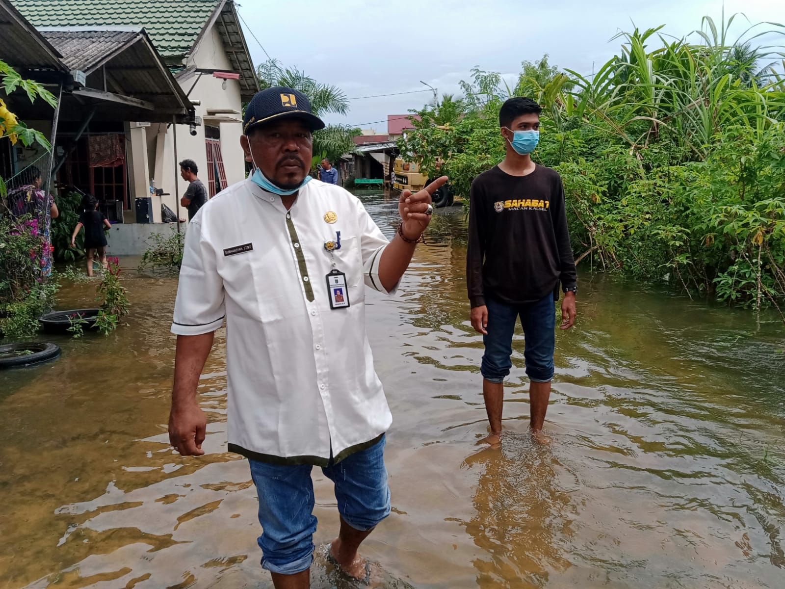 Diguyur Hujan Deras Beberapa Jalan di Tanah Bumbu Banjir