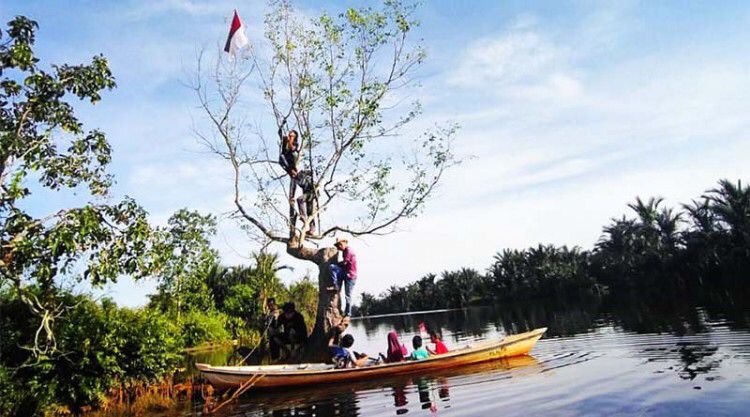 Jadi Spot Unik, Fasilitas Wisata Sungai Biuku Banyak yang Rusak