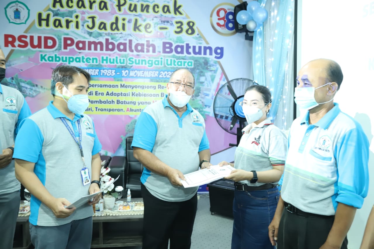 HUT ke-38 RSUD Pambalah Batung, Pemkab HSU Berkomitmen Tingkatkan Mutu Pelayanan Kesehatan