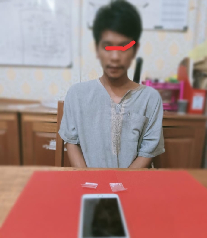 Polsek Simpang Empat Amankan Pemuda Bawa Sabu