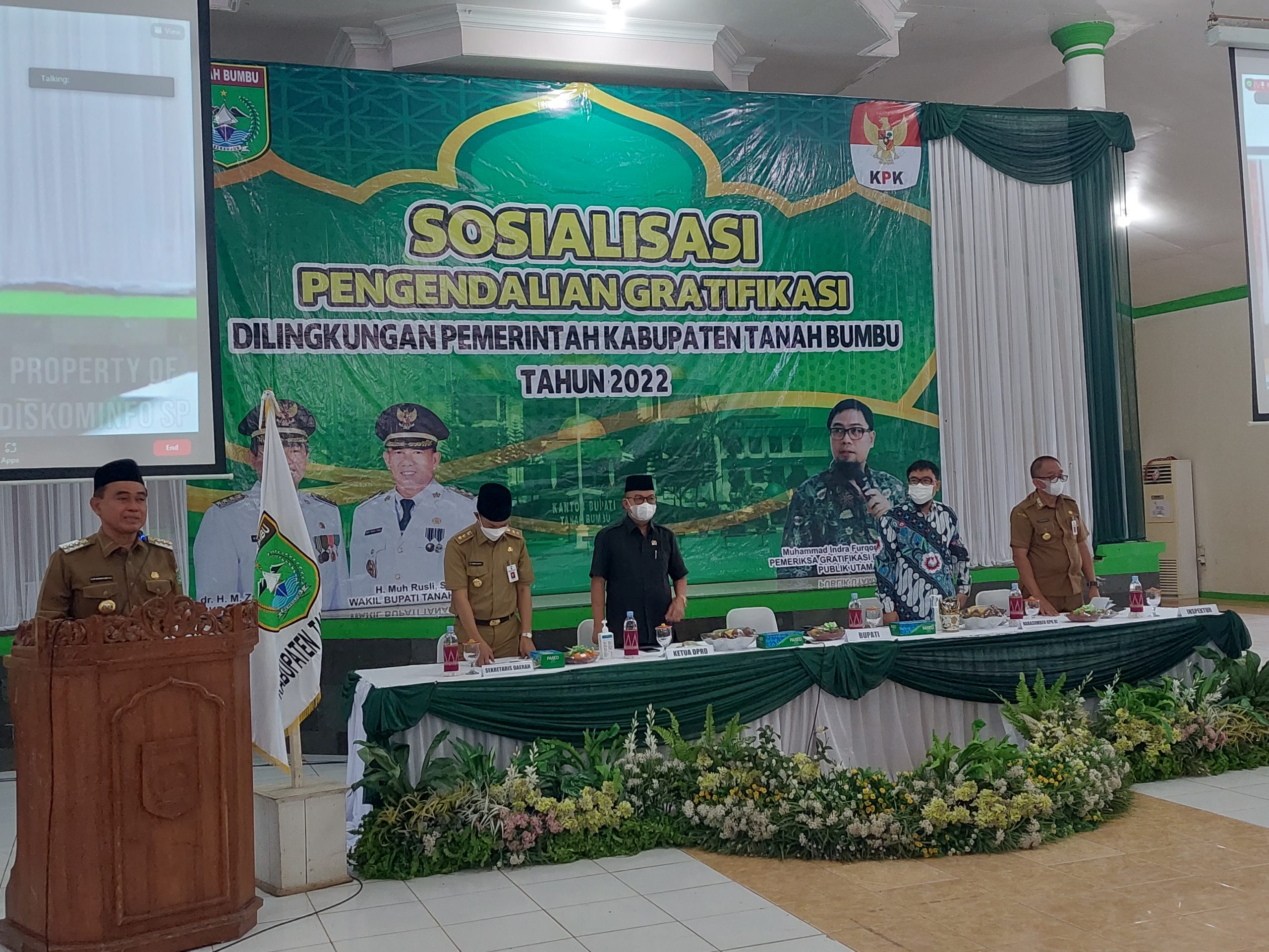 Ketua DPRD Tanah Bumbu Hadiri Sosialisasi Pengendalian Gratifikasi Dari KPK RI
