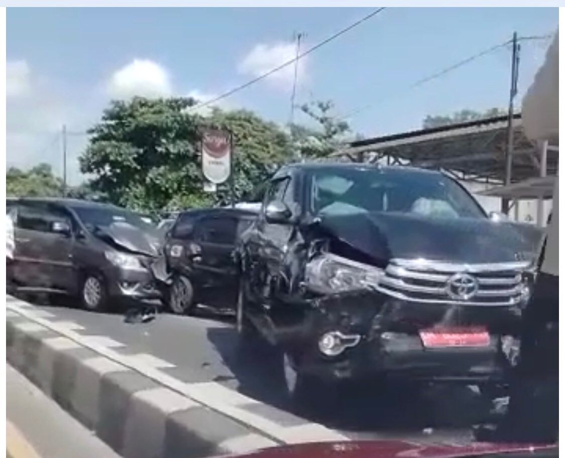 Viral, Tabrakan Beruntun Mobdin Rombongan Menteri Dimulai Dari Pajero: Mirip Bombomcar