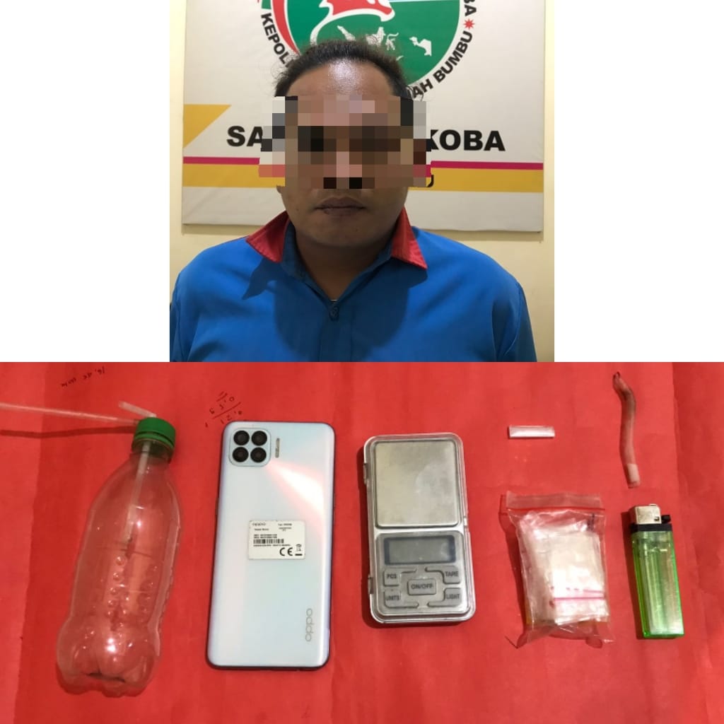 Satres Narkoba Polres Tanah Bumbu Amankan Pelaku Terduga Narkoba