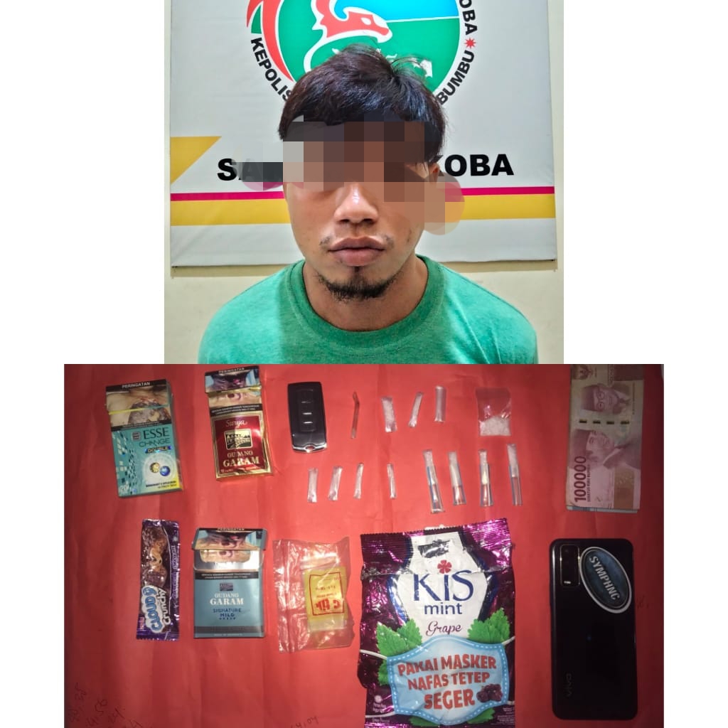 Satresnarkoba Polres Tanah Bumbu Tangkap Tersangka Pengedar Sabu