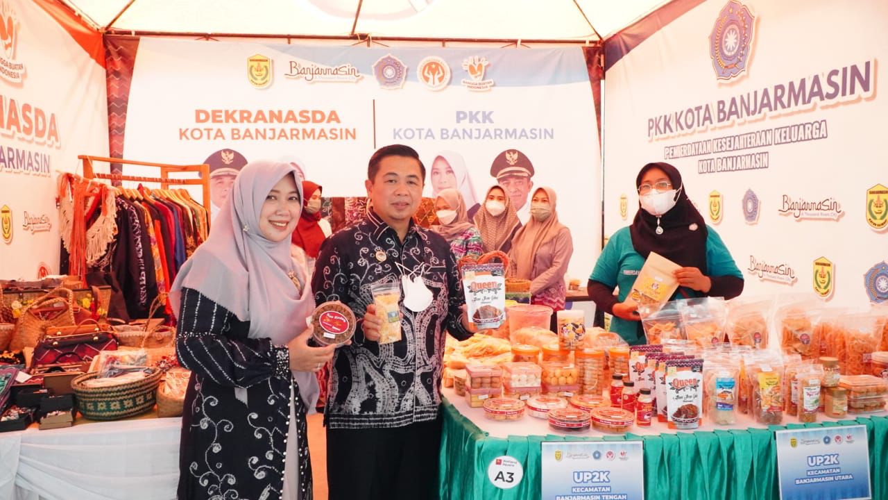 PKK Meriahkan Wetland Square, Sentra Kuliner-nya UMKM yang Baru di Banjarmasin