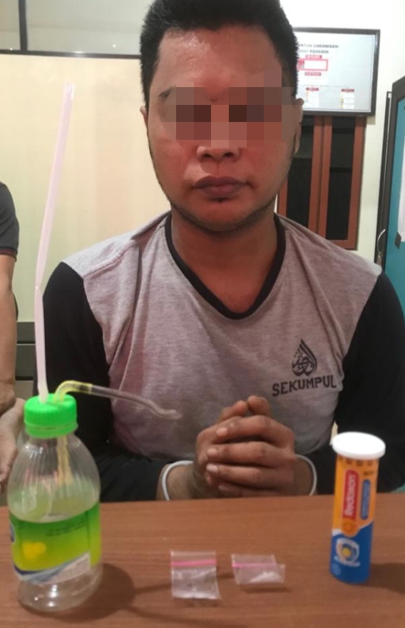 Satreskrim Polsek Satui Ringkus Pelaku Penyalahgunaan Sabu