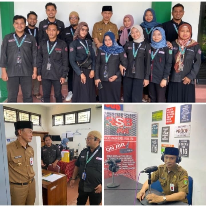 Berkunjung ke RSB, Sekda Ambo Sakka Ingin Penyajian Berita Ditambah