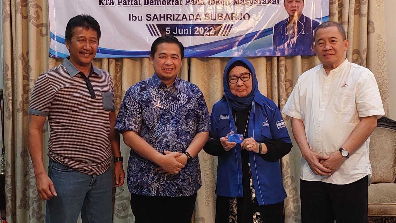 Sesepuh Adipati Danu Radja Hj Sahrizada Subarjo Siap Membersamai Partai Demokrat.