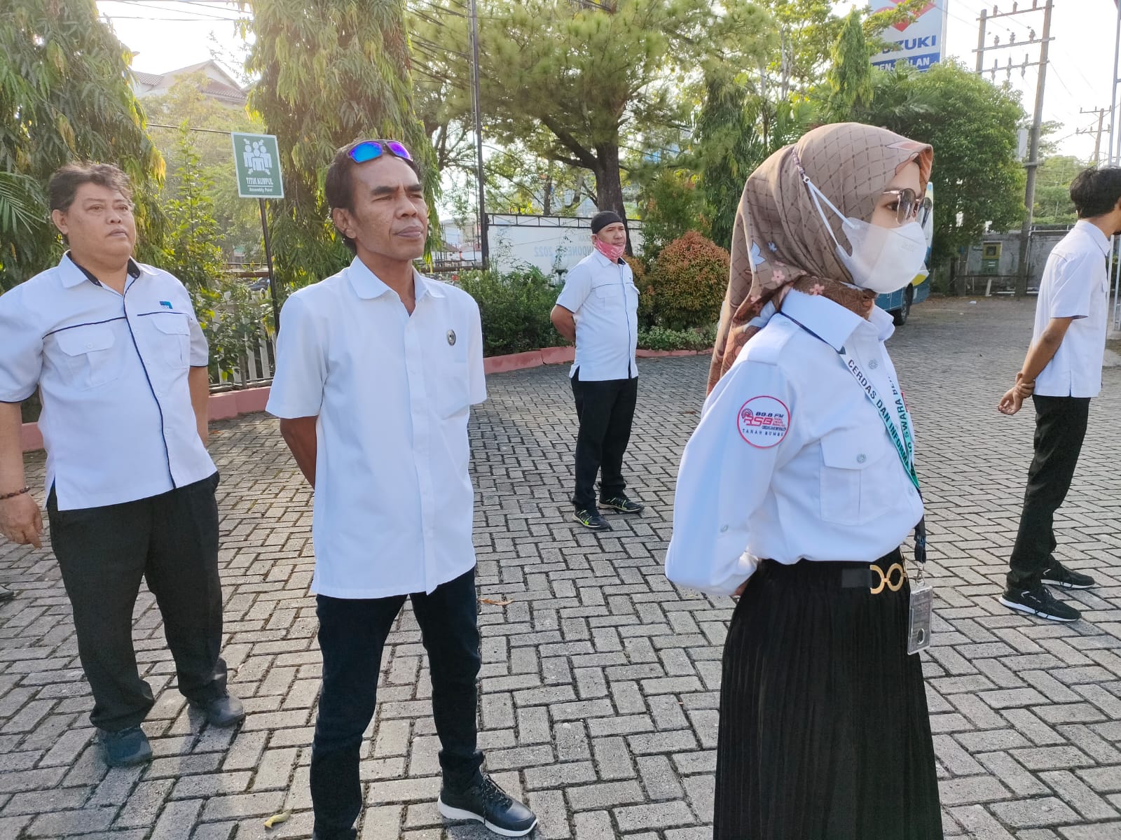 Desy Aulia Ikut Apel dan Langsung Ikut Liputa Demo