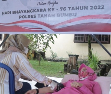 Polres Tanah Bumbu Gelar Donor Darah