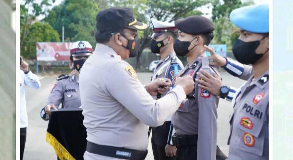 Polres Tanah Bumbu Laksanakan Apel Gelar Pasukan Patuh Intan 2022
