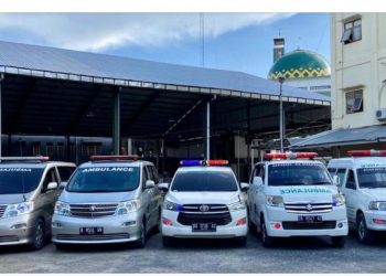 Wouw, Merek Alphard Mobil Jenazah Al Jihad Banjarmasin ini