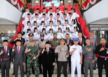 Berhijab Hitam, 85 Persen kPasukan Paskibra 17 Agustus Banjarmasin