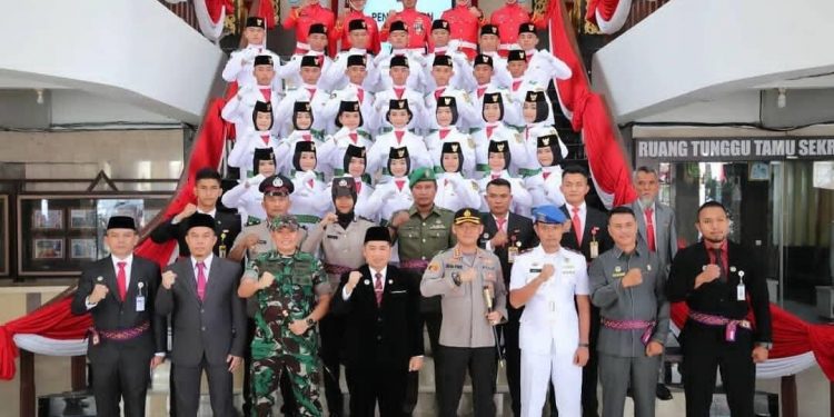 Berhijab Hitam, 85 Persen kPasukan Paskibra 17 Agustus Banjarmasin