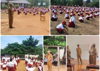Ratusan Siswa SD di Kecamatan Sungai Loban Ikuti Gerakan Sikat Gigi Massal