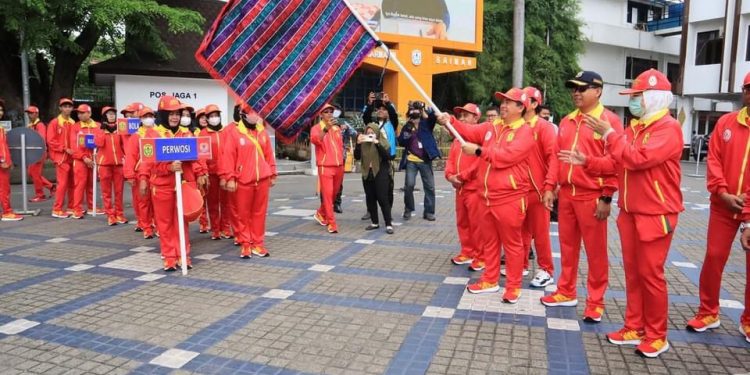 Angka Cantik 999, Jumlah Kontingen Banjarmasin Targetkan Tradisi Juara Porprov di Kandangan