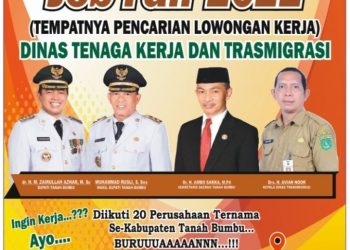 20 Perusahaan Ikuti Job Fair, 10-12 Oktober 2022 Mendatang, di Halaman Kantor Bupati Tanah Bumbu