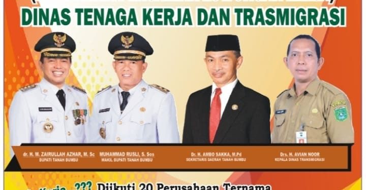 20 Perusahaan Ikuti Job Fair, 10-12 Oktober 2022 Mendatang, di Halaman Kantor Bupati Tanah Bumbu