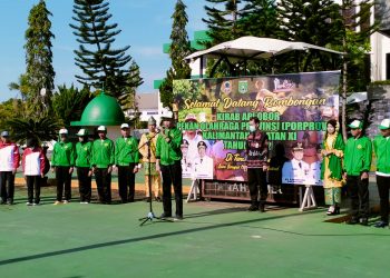 Pemkab Tanah Bumbu Terima Kirab Api Obor Porprov Kalsel ke-XI
