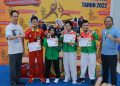 Pertandingan Hari Pertama , Cabor Karateka Tanah Bumbu Dapat Medali Emas