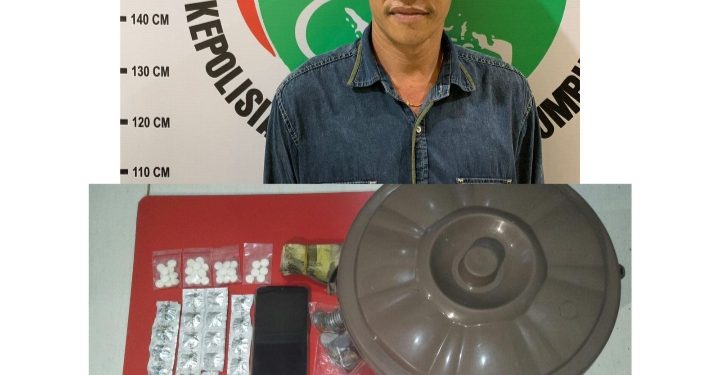 Satresnarkoba Polres Tanah Bumbu Tangkap MD ( 45 ) , Pelaku Diduga Penjual Obat Daftar G