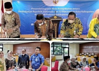 Bupati Tanah Bumbu Zairullah Azhar Tandatangani Nota Kesepakatan dengan Ombudsman RI