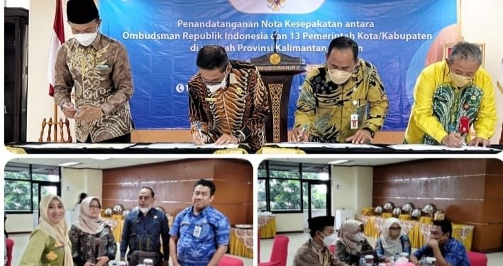 Bupati Tanah Bumbu Zairullah Azhar Tandatangani Nota Kesepakatan dengan Ombudsman RI