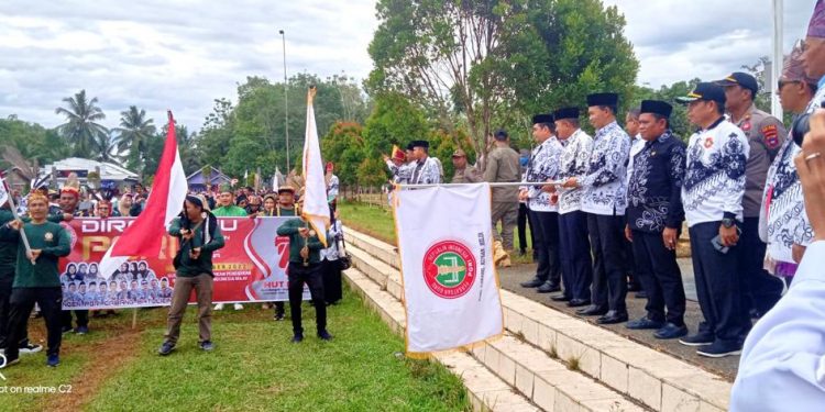Sekda Tanhu Hadiri HUT PGRI ke 77 dan Buka Kegiatan Porseni PGRI