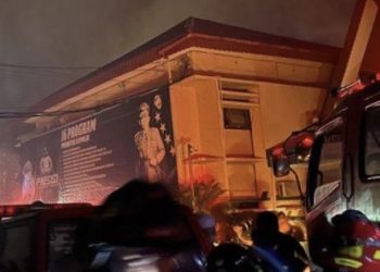 Saat Udara Banjarmasin Basah, Gedung Tertua di Mapolda Kalsel Terbakar