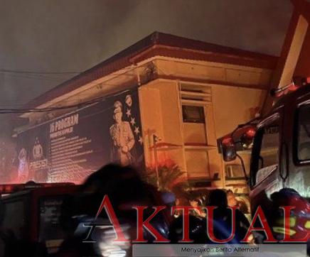 Saat Udara Banjarmasin Basah, Gedung Tertua di Mapolda Kalsel Terbakar