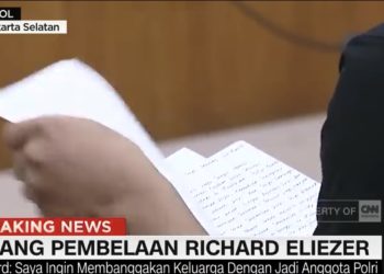 Nitizen Pun Menangisi Pembelaan Bharada E Tentang Kejujuran yang Ditulis Tangan