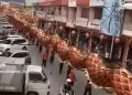 Inilah NagaNaga-an Terpanjang versi MURI adanya di Kalimantan Barat