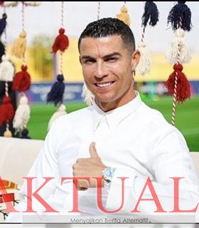 Eropa Gempar, Ronaldo Kenakan Gamis di Peringatan Harjad Kerajaan Saudi