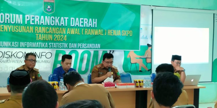 DiskominfoSP Tanah Bumbu Paparkan Rancangan Awal Renja Tahun 2024
