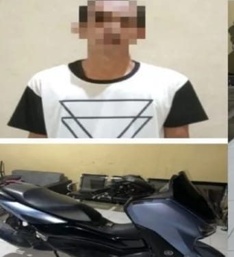 Pencuri Sepeda Motor Diringkus Polisi