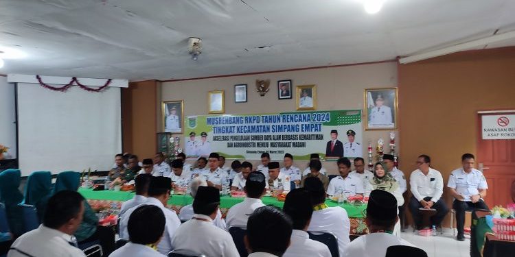 Kecamatan Simpang Empat Kabupaten Tanah Bumbu menggelar Musyawarah Perencanaan Pembangunan (Musrenbang) 