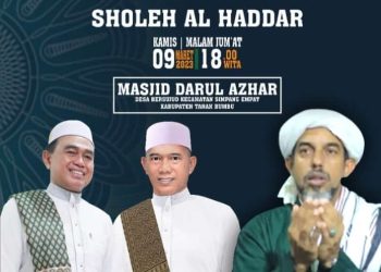 Malam ini, Lailatul Jumat Diisi Habib Musthofa Bin Sholeh Al-Haddar dari Martapura