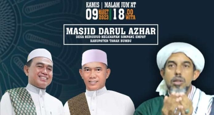 Malam ini, Lailatul Jumat Diisi Habib Musthofa Bin Sholeh Al-Haddar dari Martapura