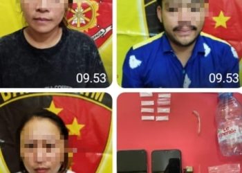 Diduga Edarkan Sabu, Dua Wanita dan Satu Pria Ditangkap Polsek Batulicin