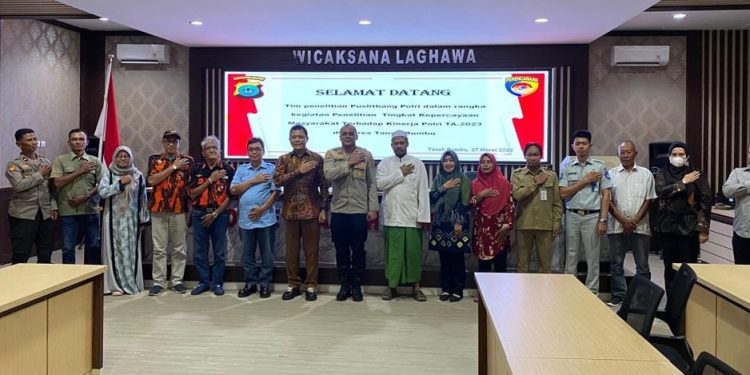 Polres Tanah Bumbu Gelar Penelitian Terkait Kepercayaan Masyarakat Terhadap Polri