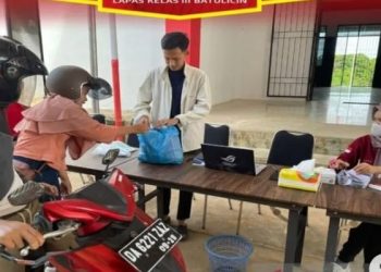 Lapas Batulicin Buka Layanan Drive Thru Bagi Penguniung
