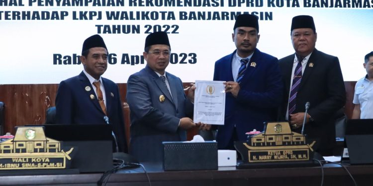 DPRD Banjarmasin Gelar Rapat Paripurna Purna Bahas Rekomendasi LKPj Walikota 2022
