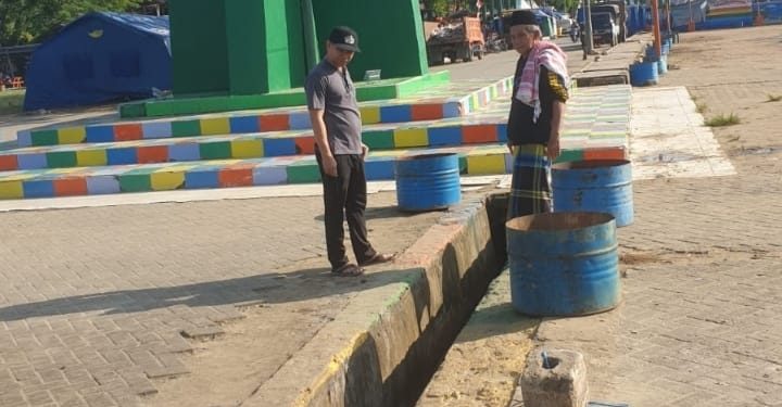 Drainase Dekat Tugu Pantai Pagatan Sering Bikin Orang Terperosok, Dinas Perkimtan Gerak Cepat